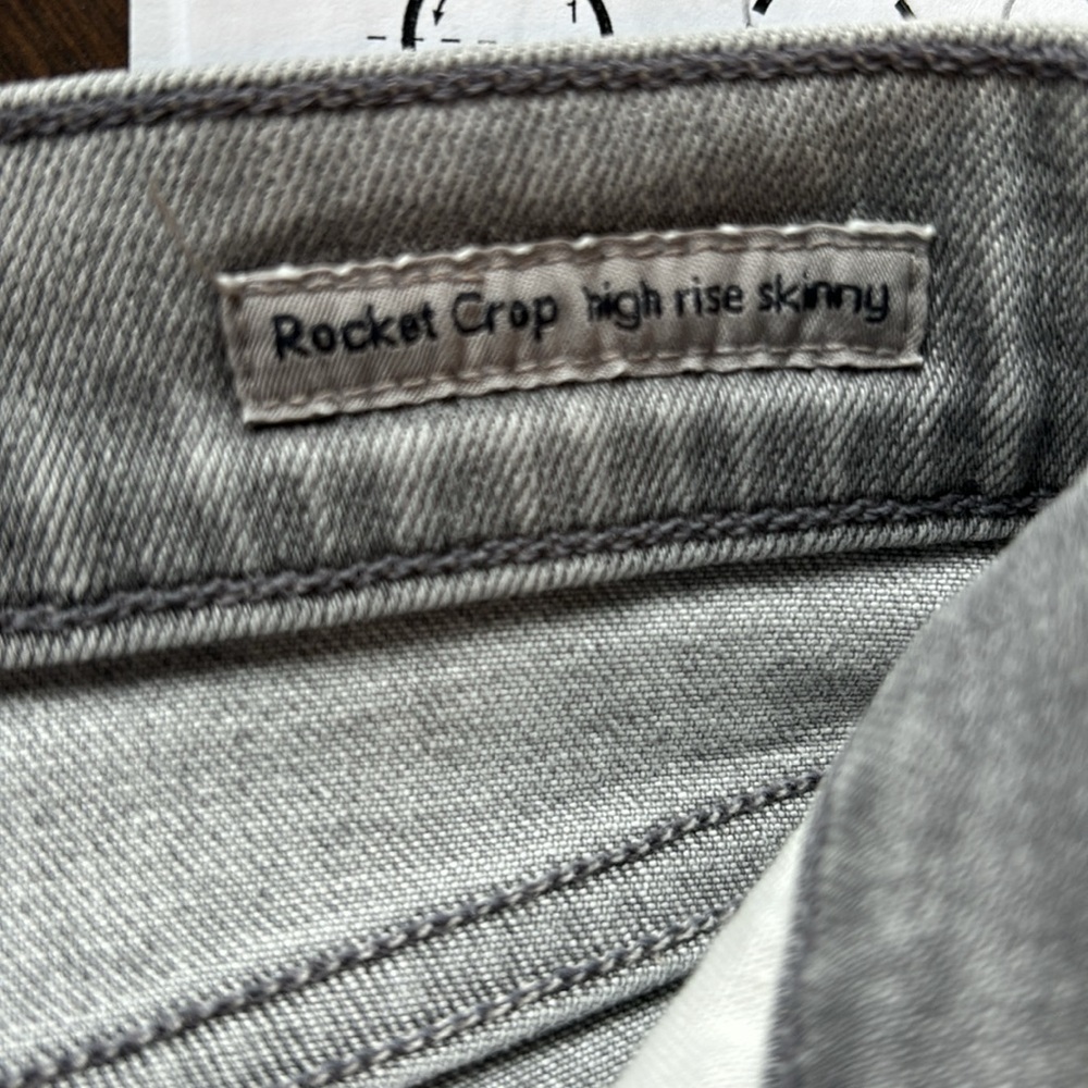 Citizens of Humanity Rocket Crop High Rise Skinny Grey Sz 28 Neutral Minimalist - Picture 9 of 13